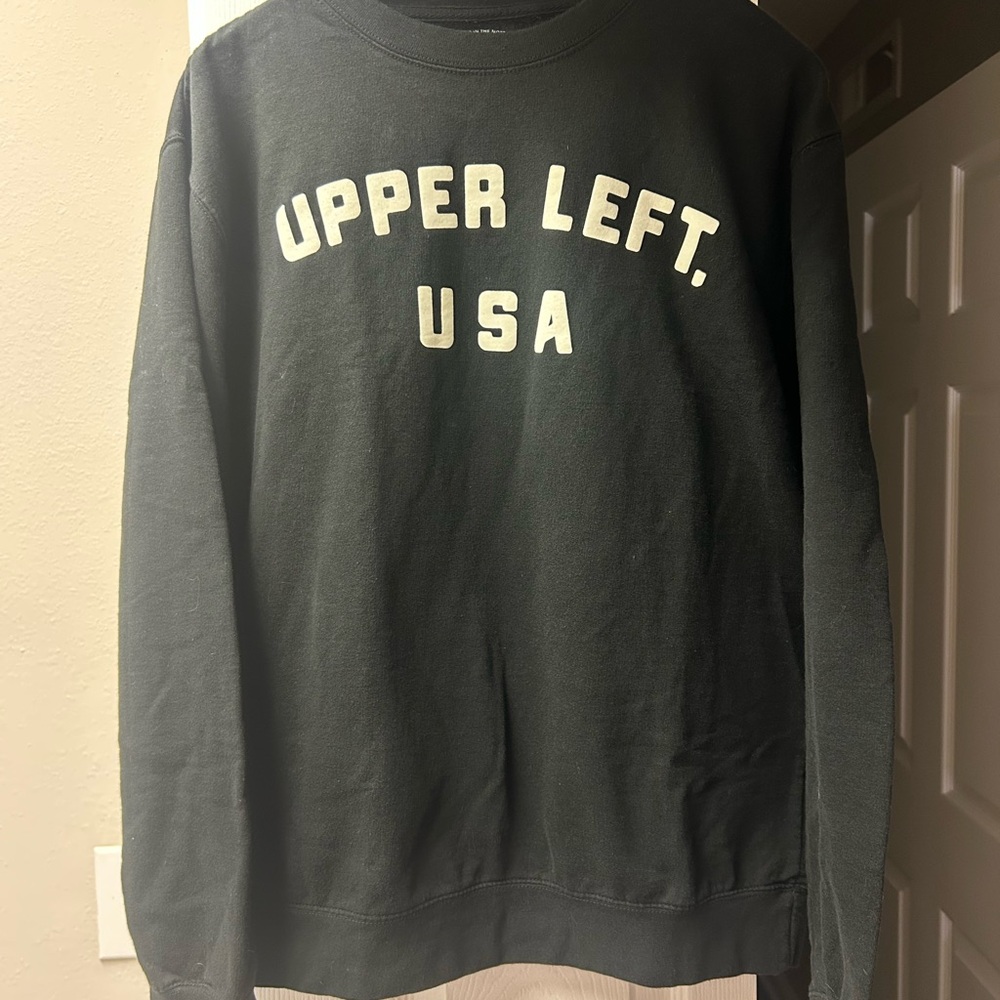 Men's Black Crewneck Sweater